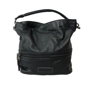 Liebeskind Berlin Womens Black Leather Purse Shoulder Bag 15 Inches Satchel EUC